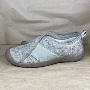 KEEN Howser Wrap Women's US 10 Brown tones Felt Outdoors Gum Sole Slip ons